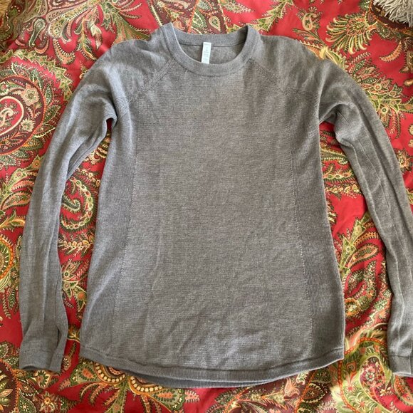 Lululemon Sit in Lotus Merino Wool Sweater 8 EUC!!! - Picture 3 of 11